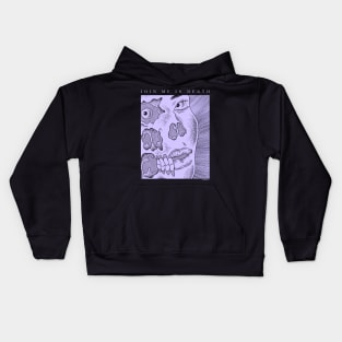 Join HIM In Death Kids Hoodie